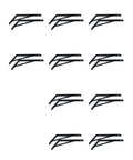 Triangular Iron Shelf Brackets 10 Pack For Home Repair And Cabinet Corner Support Board Connection Brace Mounting Hardware
