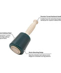 20-Ounce Urethane Mallet For Woodworking, Quiet Yet Powerful Hammer With Maximum Blow Transmission, Hardwood Handle, USA-Made