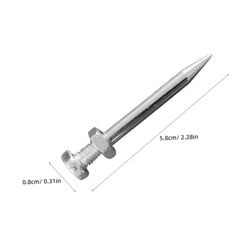 20 Pcs Lawn Aerator Shoes Pegs 5.8cm Spikes For Garden Soil Aeration And Grass Care Heavy Duty Nails To Dig Holes For Nutrients