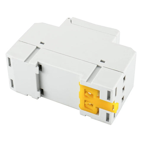 12V Digital Programmable Timer Switch With 16A SPDT Relay For Home Auto And Light Industrial Setups Weekly Scheduling AC DC Input Reliable Power Timer white DIN rail module