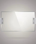Heavy Duty Aluminum Alloy Glass Shelf Brackets Set With Beefy Carrying Capacity And Easy Install, silver wall mount brackets