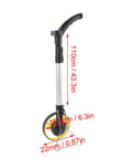 Kuuleyn Digital Display Rangefinder Wheel, Construction Measuring Wheel, 110cm tall folding design with ergonomic handle.