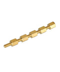 Brass Hex Standoff Spacer Set For Electronics And DIY Projects M2.5 Threaded Spacers With Nuts And Screws in a row