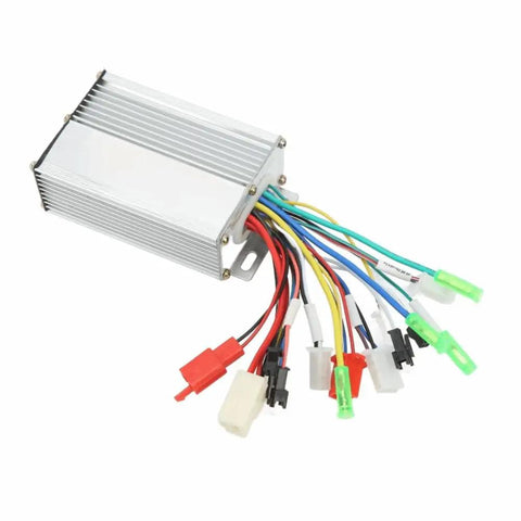 36/48V 350W Brushless DC Motor Speed Controller Aluminum Alloy E Bike Controller Replacement Part For Electric Bikes And Scooters Beefy Power Manager For A Smooth Responsive Ride