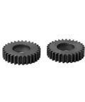 Pair of gears from Pro Grade High Precision Hobbed Spline Shaft Worm Gear Set With Double Tooth Internal Spline For Radial Drill Motors