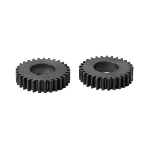 Pair of gears from Pro Grade High Precision Hobbed Spline Shaft Worm Gear Set With Double Tooth Internal Spline For Radial Drill Motors