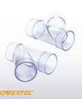 No Sweat Pvc Dust Collection Y Fitting 2 1/2 Inch Id Connects 2 1/2 Inch Od Pipe Fast With Built In Coupler Splice Smooth 3 Way Hose Adapter Rock Solid 2 Pack