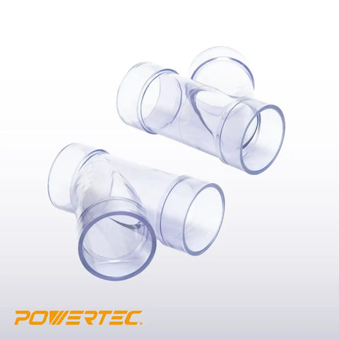 No Sweat Pvc Dust Collection Y Fitting 2 1/2 Inch Id Connects 2 1/2 Inch Od Pipe Fast With Built In Coupler Splice Smooth 3 Way Hose Adapter Rock Solid 2 Pack