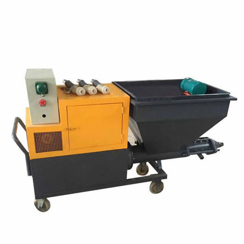 Heavy Duty Multifunctional Construction Spraying Machine For Cement Sand Mortar Wall Plaster with operational panel and thick hopper.