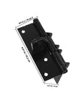 90 Degree Right Angle Cabinet Door Damper Spring Hinge With Soft Close For Metal Kitchen Cabinets And Wardrobes, black hinge with dimensions