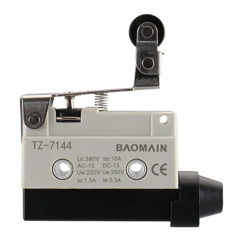 One-Way Action Short Hinge Roller Lever Limit Switch 1NO 1NC SPDT 10A 250VAC Heavy Duty Industrial Horizontal Switch