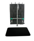 Bottle Drying Rack Pegboard Wall Mounted Desk Black 27 Pegs Removable PP Glassware Drying Draining Rack For Lab Cleaning And Education Beaker And Flask Air Drying System That Dries Like A Pro, black pegboard with 27 pegs and base