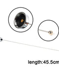 Close-up of Two Pack VHF NMO Antenna 136-174 MHz For 2 Meter Amateur Mobile Radio, Stainless Steel Flexible Whip