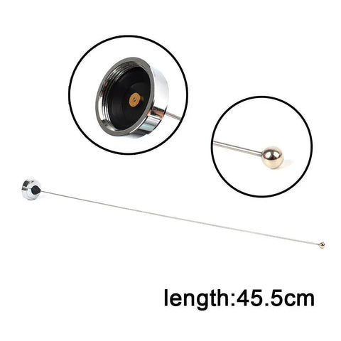 Close-up of Two Pack VHF NMO Antenna 136-174 MHz For 2 Meter Amateur Mobile Radio, Stainless Steel Flexible Whip