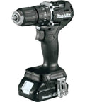 18V LXT Sub-Compact Brushless Drill And Impact Driver Go-To Combo Kit, 2-Piece Set, black drill with battery attached