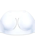 Front view of Lightweight Women's Fencing Chest Guard With Adjustable Elastic Straps, Comfy Breathable Foam Shield For Foil Epee Sabre Gear