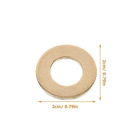 120 Pieces M10 Flat Washer Assortment Kit With Nylon, Brass, And Zinc Plated Steel Washers For Household And Industrial Fasteners, Gasket O Ring Design Prevents Leaks, Durable Spacers For Screws, Decks, And Mechanical Equipment, brass washer 2cm