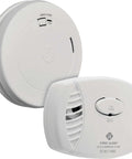 Battery Powered Photoelectric Smoke And Carbon Monoxide Alarm Combo 2 Pack Dual Sensor Protection For Home Easy Install