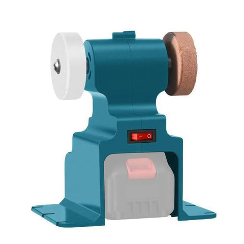 Dipisuta Cordless Mini Bench Grinder Polisher With Powerful Copper Motor and versatile grinding wheels for metal work.