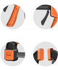 Heavy Duty Woodworking Bar Clamps With Quick Release, Steel Construction, close-up of handle and clamp features
