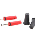 Shifter Pair For Wireless Control Module On Aero Bikes, red Blip Dummy Plug Shifter Pair, black caps for seamless wireless shifting