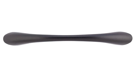 Charleston Collection Three Quarter Inch Center To Center Matte Black Modern Arched Cabinet And Drawer Pull Handle for Furniture