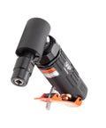 Angled air die grinder from two piece air die grinder set with straight and angled grinders, 1/4 and 1/8 inch collets, pneumatic tools