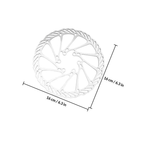 Badass Adjustable Disc Brake Kit For Mountain Bikes Featuring Rear Mechanical Alloy Caliper Thick Semi Metallic Pads And High Grade Steel Cables For Killer Trail Stopping Power, 16 cm disc rotor.