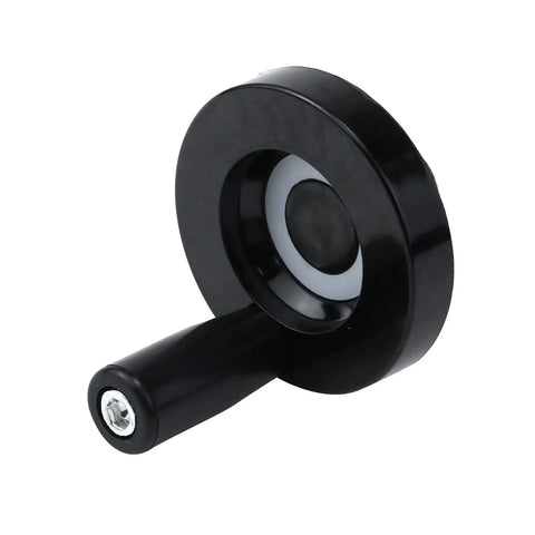 2 Pack Hand Crank Revolving Handle 63x8mm Wheel With M6 Thread For Lathe Machine And Grinder Durable Gum Wood Grip Smooth Burr Free Turn