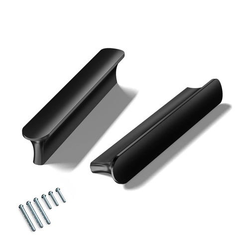 Two 10 Pack Matte Black Cabinet Handles For Kitchen And Bathroom Renovations With 3 Inch Center To Center Hole Spacing 76mm Cabinet Pulls