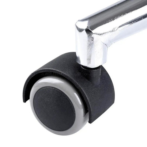 Close-up of Grey Caster Wheel 10pcs Inch for Office Chair and Sofa, featuring durable plastic and smooth rolling design.