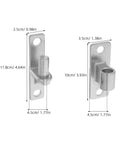 Heavy Duty 2 Pack Stainless Steel Butt Hinge Gate Hardware Set With Male And Female Hinges For Livestock And Farm Gates Detachable Design For Demanding Outdoor Environments Built To Last, 11.8cm and 10cm
