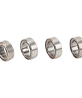 Premium Steel RC Ball Bearings Deliver Slick Low Friction Rolling And Gnarly Track Performance For Tough 1/16 Scale Remote Control Rigs Compatible With Scy Repair Kits - four steel ball bearings displayed.