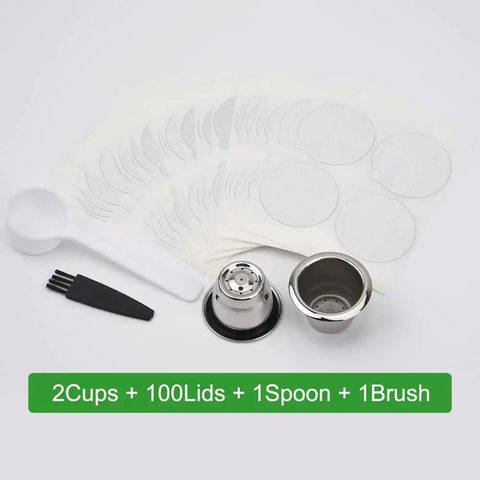 Reusable Espresso Capsules Refill Pods For Original Line Coffee Machines Stainless Steel Cups And Filters with accessories