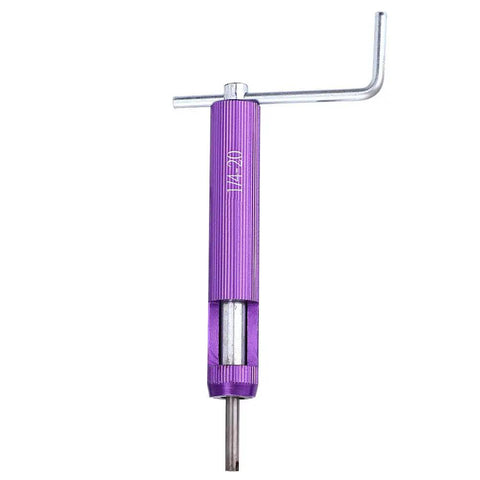 Top Notch Jiawu Thread Repair Kit 1/4-20 UNC For Auto And Electrical Gear Fixes Damaged Screws Fast With Stainless Steel Sleeves Built To Last Heavy Duty Insert Tools That Bring Your Machinery Back From The Dead And Keep Everything Running Smooth Without, purple 1/4-20 UNC thread insert tool with T-handle