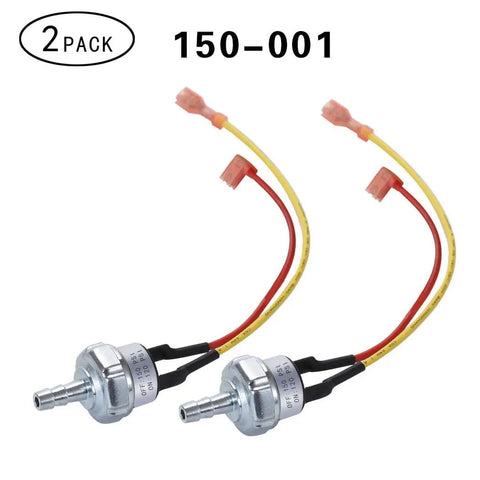 2 pack of Air Pressure Switch 120 PSI To 150 PSI For 120V AC Air Compressors, auto on at 120 PSI and off at 150 PSI with wires