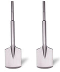 Two Pack SDS Max Shank Masonry Chisel Bits Four And One Third Inch By Eighteen Inch Clay Spade Alloy Steel Digging Bit