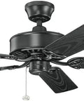 52 Inch Outdoor Ceiling Fan Renew Patio Satin Black Finish With Wet Location Rating Light Kit Ready Outdoor Patio Ceiling Fan