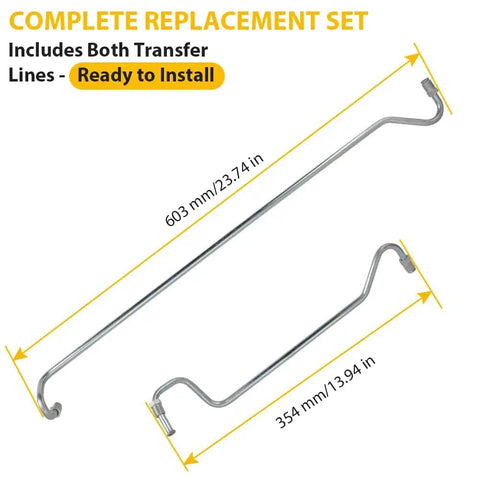 Hard Hydraulic Rack And Pinion Transfer Line Replacement For Ford F150 4x4 2004 2005 2006 2007 2008 With 4.2L 4.6L Or 5.4L Engines Fits All Cab Configurations Standard Extended And Crew Not For RWD