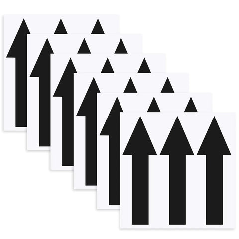 15 Pack Arrow Stickers Black 8x2 Inch Self-Adhesive PVC Decals Waterproof and Tear-Resistant for Directional Signs Great for Indoor Outdoor Use No-Fuss Heavy-Duty Adhesion Residue-Free Removal, black arrow stickers stacked