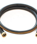 Heavy Duty Garden Hose With Female To Female Connectors, 6 Feet By 5/8 Inch Black Water Hose For Quick Attachments coiled