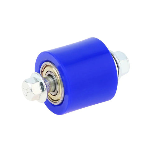 Dual 8mm Chain Tensioner Guide Wheel Set With Beefy Bearings For Dirt Pit Bikes Street Bikes Motorcycles ATVs And Off Road Rides Blue