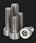 Premium Pure Titanium Hex Socket Head Cap Screws Grade 2 TA2 Heavy Duty Fasteners M1.6 to M10 threads 30mm long product image.