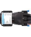 Par Max HD3 Beefy 12V Water Pressure Pump 3 GPM At 40 PSI built for boats and RVs, black casing, side view.
