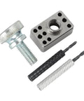 Guitar Tuner Drill Jig Made Of Stainless Steel For Pin Mount 6 In Line Machine Heads Easy Install Precise Hole Alignment