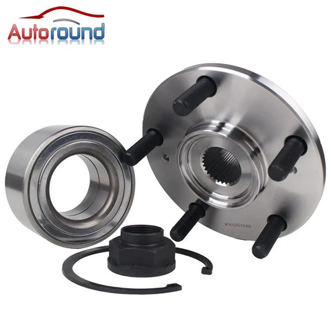 Pair Front Wheel Bearing And Hub Assembly For Honda Accord 1998-2002 Acura TL 1999-2003 Acura CL 2001-2003 Non ABS 5 Lug Replaces HA590502 BR930590K Quality Tested Direct Fit Premium Quality Wheel Hub Assembly For Easy Install