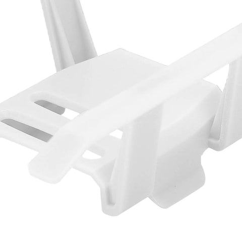 Close-up of Drone Landing Gear Extension Kit Lightweight Elevated Protector for Mini Drones made from white PC material, angled view.