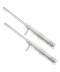 Top Tier Heavy Duty 10 Pack Stainless Steel Slide Bolt Latches For Securing French Doors Barn Sheds And Gates With No Sweat Install And Rock Solid Security Hold, 17-inch slide bolts and brackets.