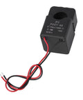 Zero Drama Mini Split Core Current Transformer Sensor For 100A Energy Meters With Quick Snap Clip Design And 100Ma Output Gonna Be A Breeze With Ac 220V Or 380V Power, compact black sensor with wires.
