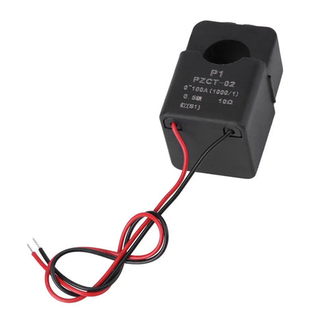 Zero Drama Mini Split Core Current Transformer Sensor For 100A Energy Meters With Quick Snap Clip Design And 100Ma Output Gonna Be A Breeze With Ac 220V Or 380V Power, compact black sensor with wires.